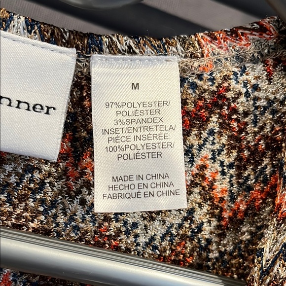 Chevron Pattern Open Front Cardigan - Picture 5 of 6